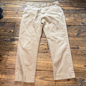 J Crew Bowery Classic Chino Pants Mens 34x29 Tan Khaki Oarsman